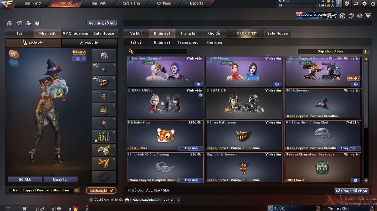 shop acc cf uy tin gia re